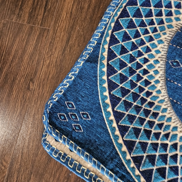 Boho Teal Pattern Table Runner - Picture 4 of 6